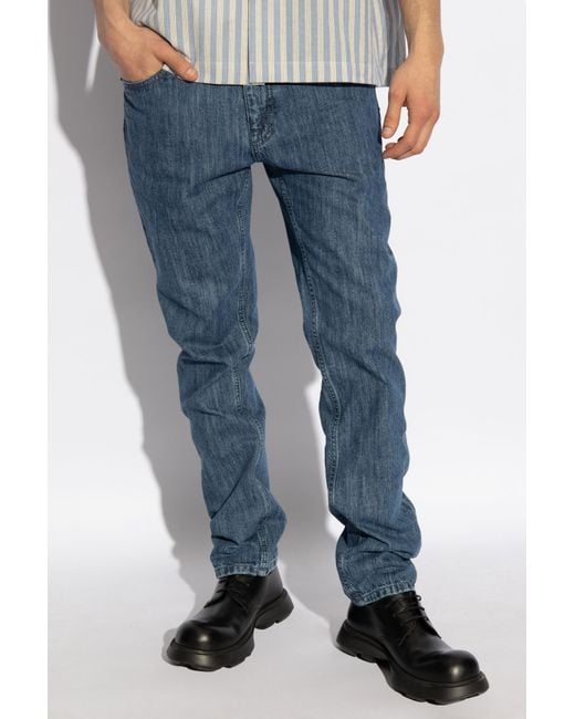 Etro Blue Straight-leg Jeans, for men
