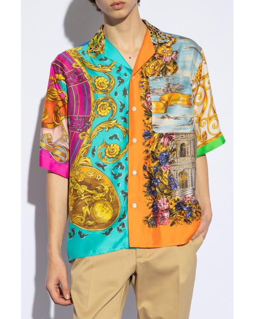 Moschino Multicolor Shirt With Short Sleeves, for men