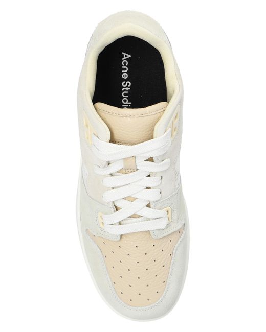 Acne White Leather Sneakers,