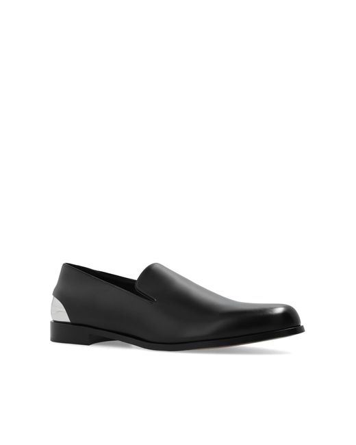 Alexander McQueen Black Leather Loafers