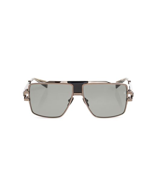 Balmain Gray 'Idol' Sunglasses for men