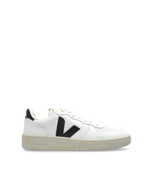 Veja White Sneakers V-10 Prime Leather for men