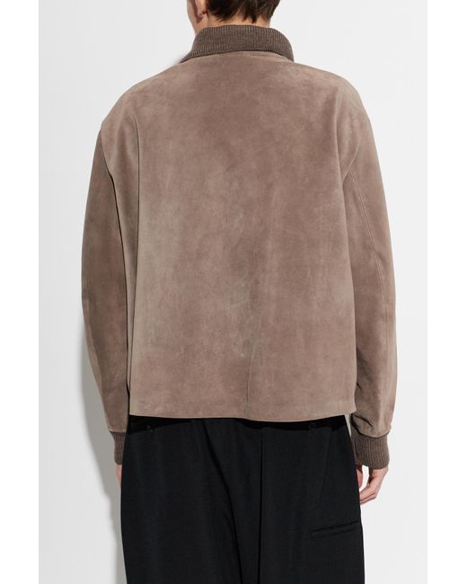 J.W. Anderson Gray Suede Jacket for men