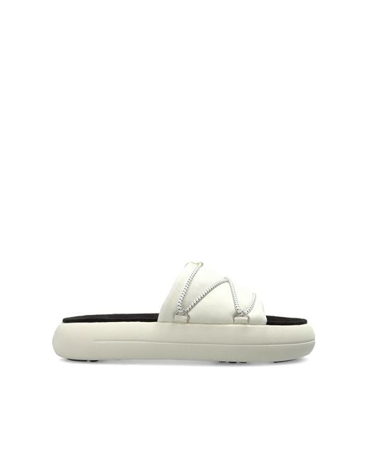 Moon Boot Blue 'Mb Icon Slide' Slides