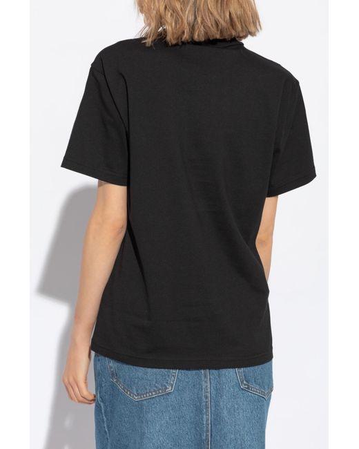 T By Alexander Wang Blue T-Shirt With Logo