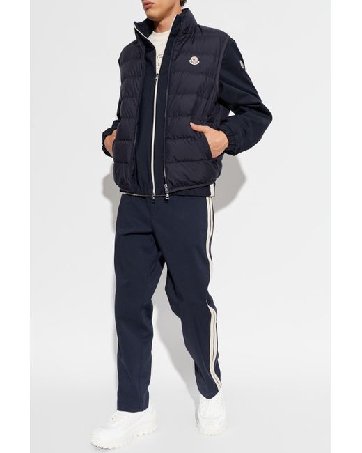 Moncler Blue Quilted Vest 'Contrin' for men