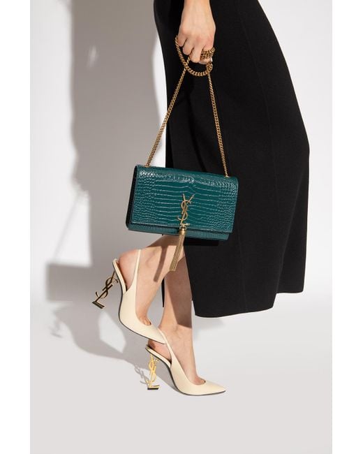 Shop Saint Laurent Medium Kate Leather Shoulder Bag