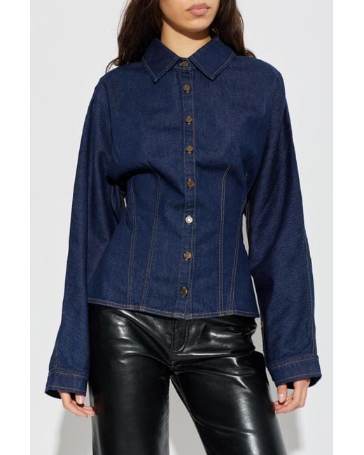 Agolde Blue "Devon" Shirt