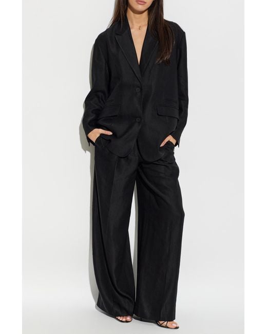 AllSaints Black Charley Trousers