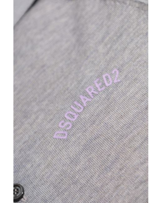 DSquared² White Polo With Logo for men