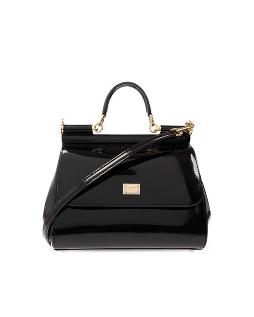 Dolce & Gabbana Black Shoulder Bag With Logo