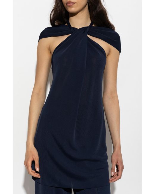 Lanvin Blue Oversized Top