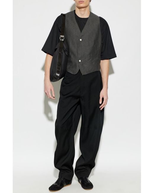 Jacquemus Black 'Oranger' Trousers for men