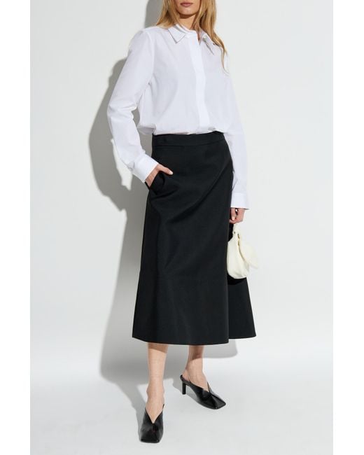 Jil Sander White Shirt With Concealed Placket