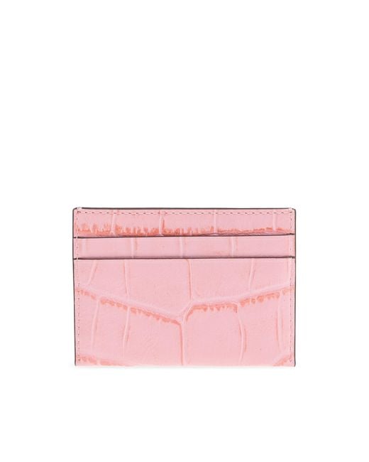 Tory Burch Pink Leather Card Holder