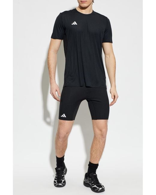 Adidas Originals Black Short Leggings From The Adizero Collection for men