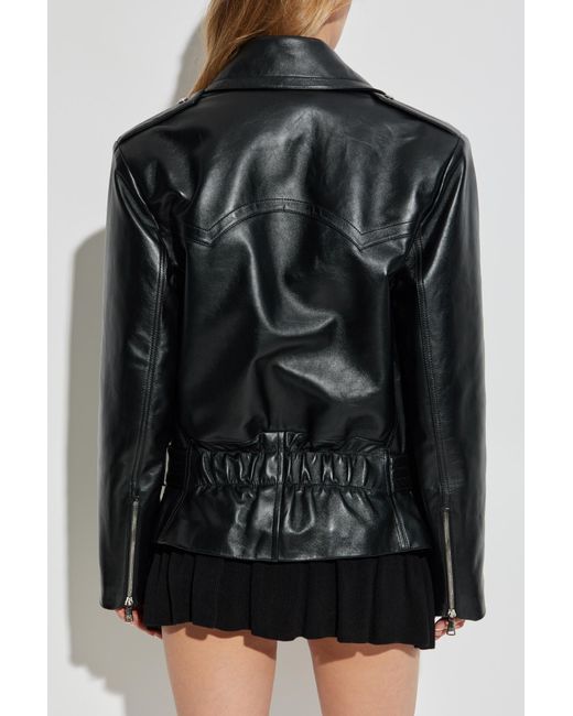 Alessandra Rich Black Leather Jacket