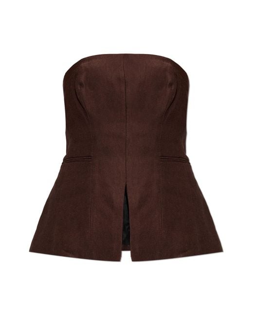 AllSaints Brown "Charley" Top