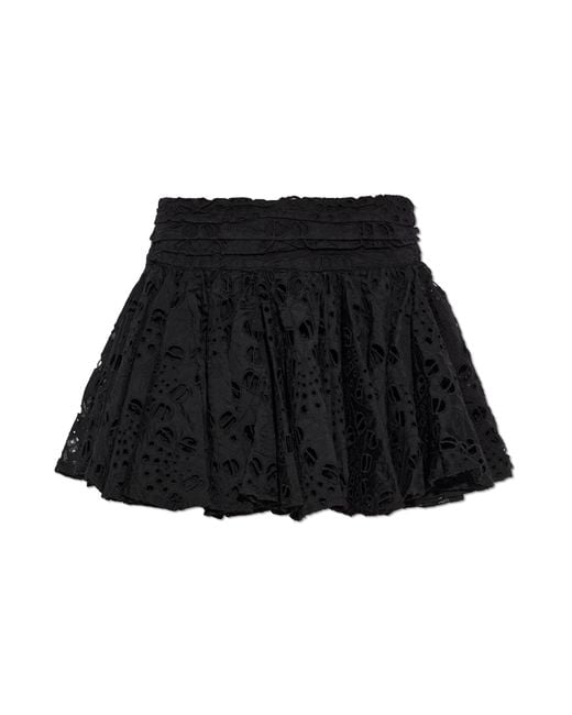 AllSaints Black "Dotty" Skirt-Shorts