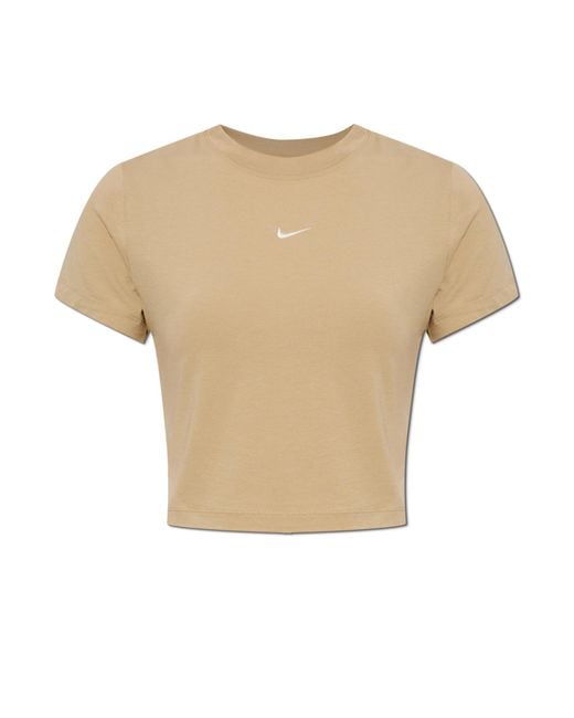 Nike Natural T-Shirt With Logo