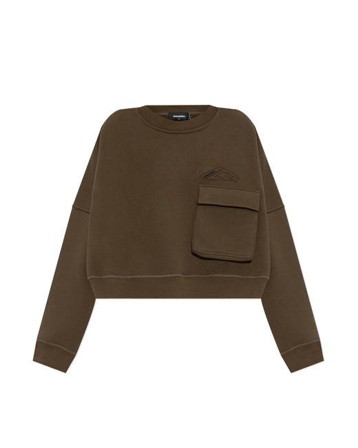 DSquared² Natural Sweatshirt With Pocket