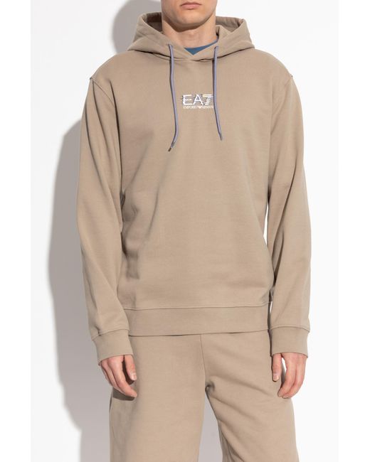 EA7 Natural Hoodie for men
