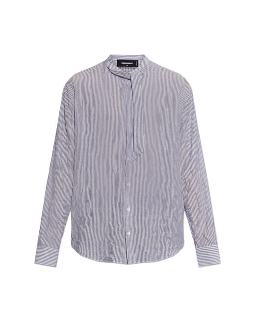 DSquared² Black Striped Shirt for men