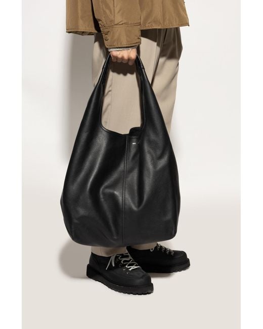 AMI Black Shopper Bag