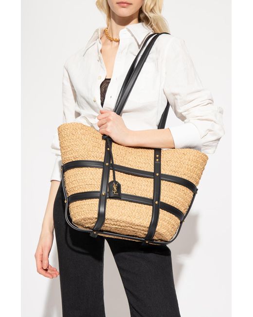 Saint Laurent 'panier Medium' Shoulder Bag in Brown | Lyst Australia