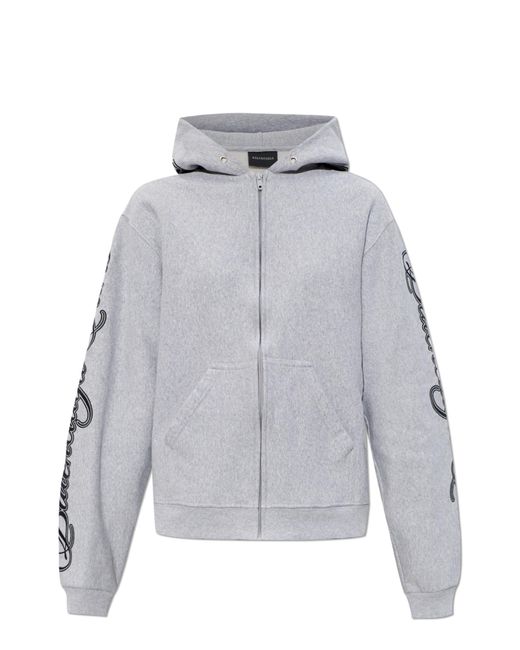 Balenciaga Gray Sweatshirt With Logo