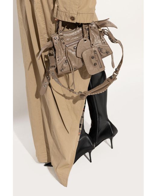 Balenciaga Brown ‘Neo Cagole Xs’ Shoulder Bag