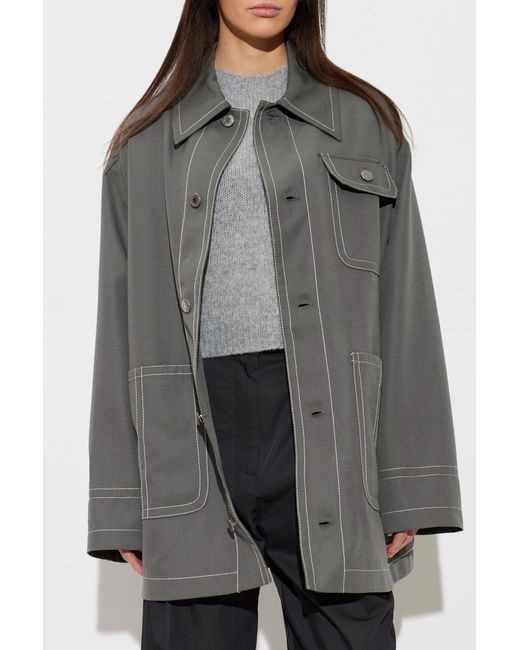 AMI Gray Wool Jacket