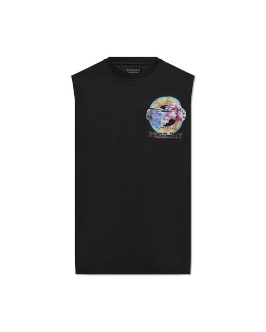 AllSaints Black T-Shirt ‘Cheech’ for men