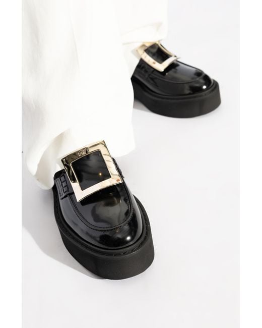 Roger Vivier Black Leather Boots 'Viv'Rangers'