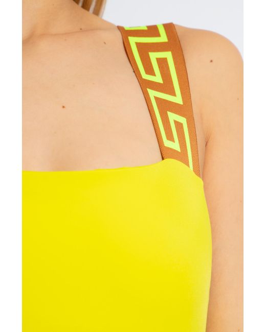 Versace Yellow One-Piece Swimsuit