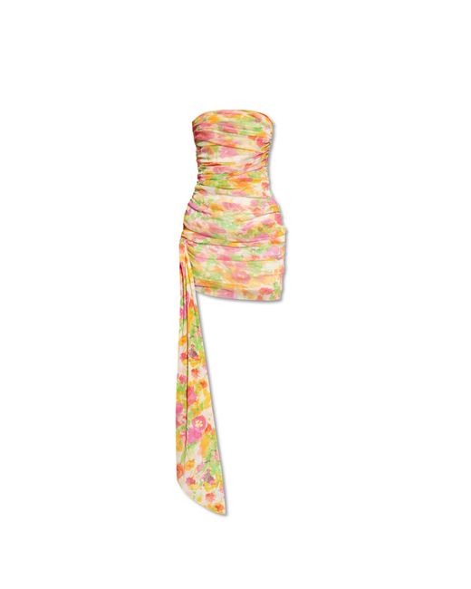 Saint Laurent Multicolor Off-The-Shoulder Dress