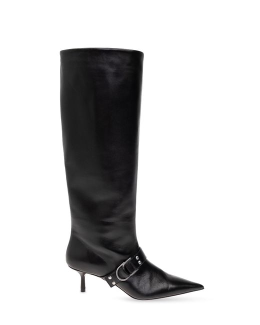 Blumarine 'jeannie' Heeled Boots in Black | Lyst