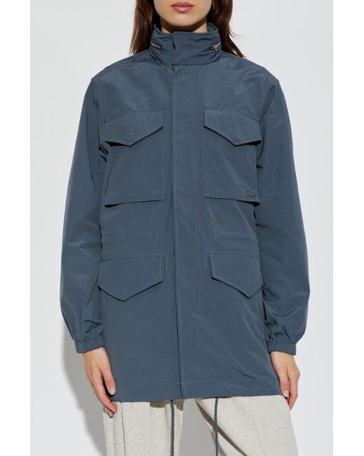 KENZO Blue Light Jacket With Hood