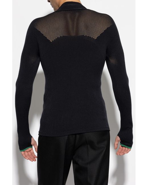LACOSTE RUNWAY Black Top With Logo for men