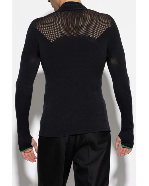 LACOSTE RUNWAY Black Top With Logo for men