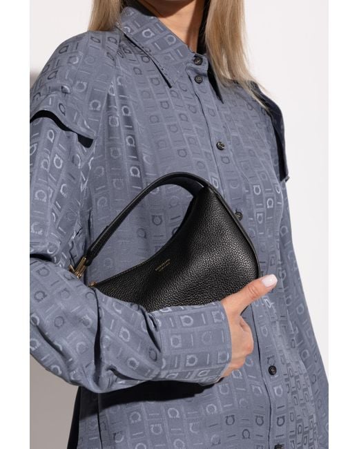 Ferragamo Black Leather Handbag