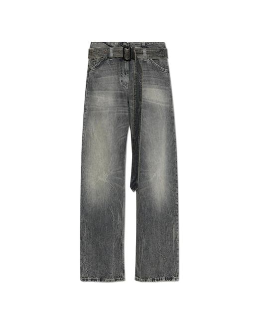 Acne Gray Jeans With Belt