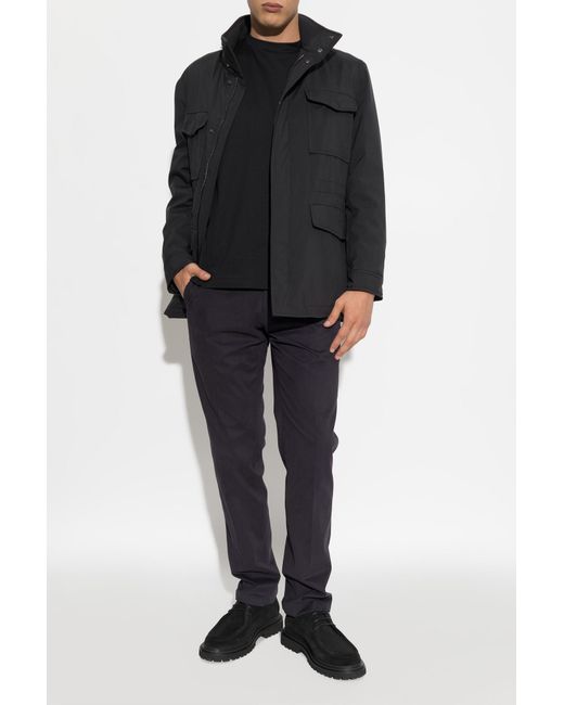 Brioni Blue Cotton Trousers for men