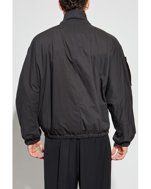 Courreges Black Jacket With Logo for men
