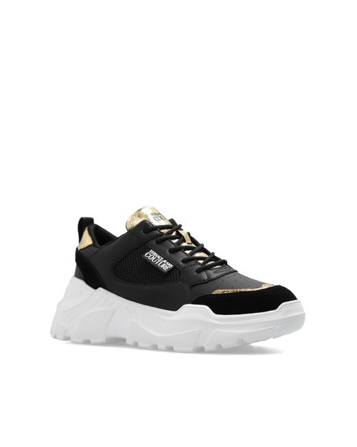 Versace Black Sneakers With Logo,