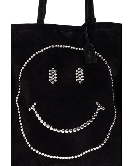 Moschino Black Shopper-Type Bag From The "Smiley" Collection for men