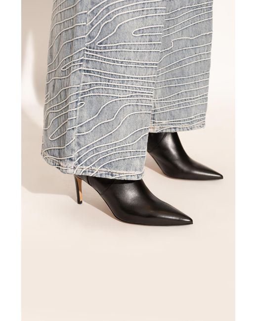 IRO Gray Davy Heeled Ankle Boots