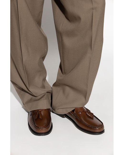 G.H.BASS Brown "Weejuns Larkin Tassel" Loafers for men