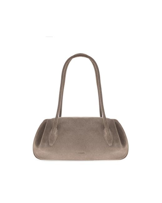 Yuzefi Black Shoulder Bag "Oyster"
