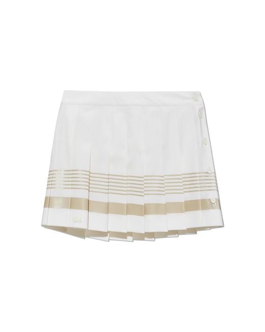 LACOSTE RUNWAY White Pleated Skirt